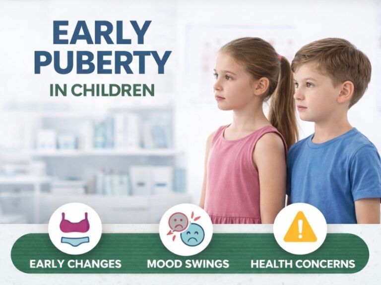 early puberty children