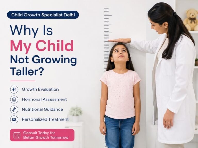 Child Growth Specialist Delhi: Why Is My Child Not Growing Taller? Causes, Warning Signs & Treatment Child Growth Specialist Delhi