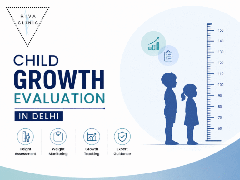 Child Growth Evaluation in Pitampura, Delhi by Dr. Vaishakhi Rustagi at Riva Clinic for children with short height and growth concerns